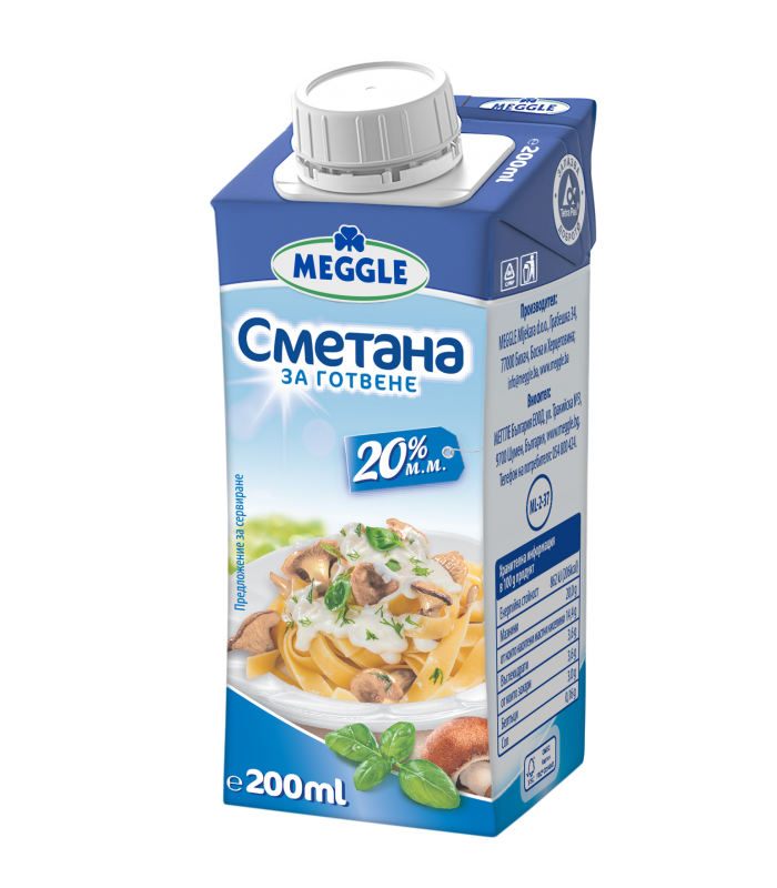 ГОТВАРСКА СМЕТАНА МЕГГЛЕ УХТ 20% 200МЛ